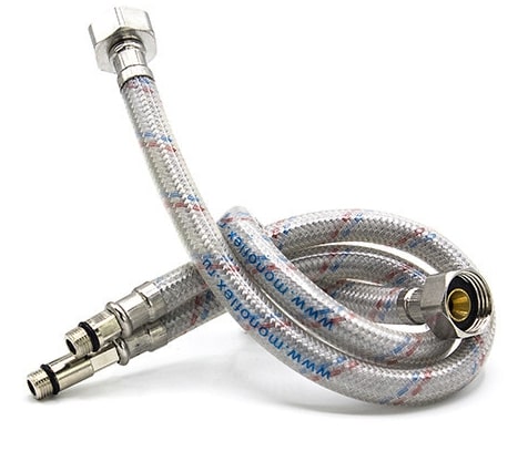 Подводка гибкая для воды 80 см М10 с полимерным покрытием OPTIMA Monoflex