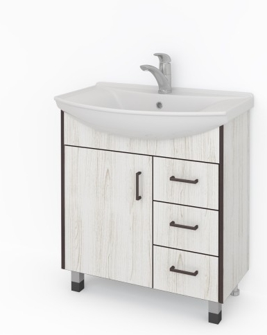 Тумба напольная Винтер 70 Какса-А под умывальник Балтика 70