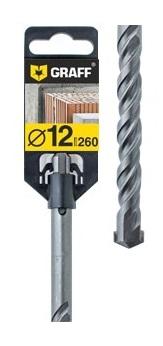 Сверло (бур) по бетону SDS-plus 12х200х260 GRAFF