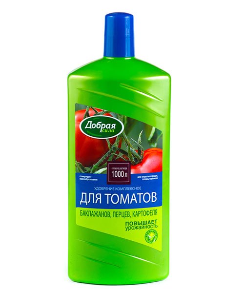 Удобрение открытого грунта для томатов, баклажанов, сладких перцев Добрая Сила 1л