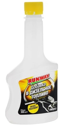 Добавка в дизельное топливо присадка RW3013, 300 мл, RUNWAY