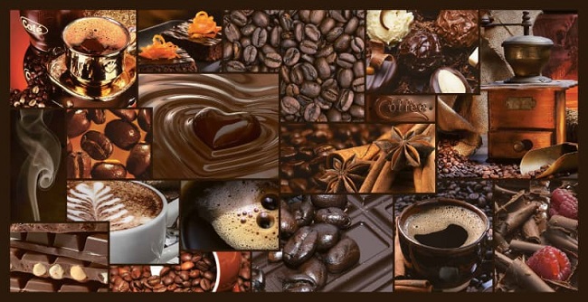 Панель ПВХ 955х480мм Мозайка Аромат Кофе ArtDekArt