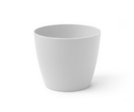 Горшок круглый 230 мм 6.9л белый Optimplast Горшок круглый 230 мм 6.9л белый Optimplast
