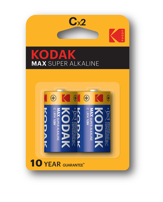 Элемент питания (батарейка) щелочной Kodak МАХ LR14-2BL