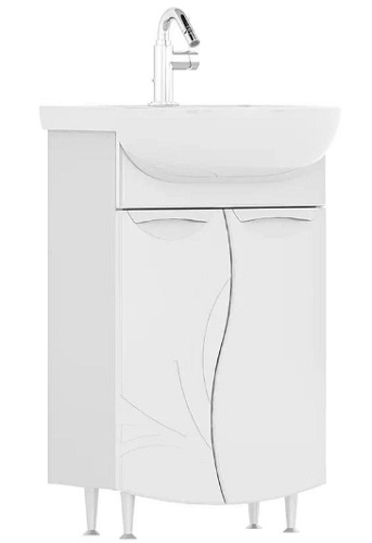 Тумба напольная Adel 50.2D Volna под умывальник Ладога 50