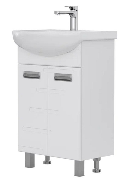 Тумба напольная Joli 55.2D с умывальником Балтика 55 VOLNA