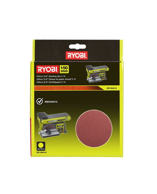Шлифлист круг 150 мм P80 RYOBI SD150A10 10 шт