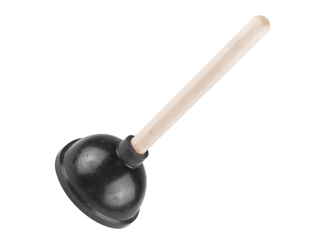 Вантуз конический большой с деревянной ручкой СИМТЕК