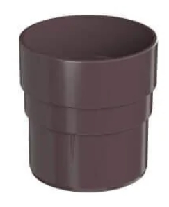 Муфта водосточной трубы Оптима (темно-коричневый) 120/80 мм Технониколь