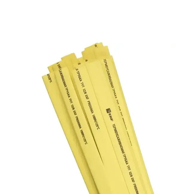 Трубка термоусаживаемая ТУТнг 10/5 1 м желтая EKF PROxima tut-10-y-1m