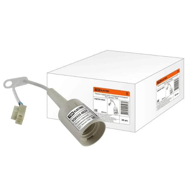 Патрон E27 с клеммной колодкой TDM Electric SQ0335-0023