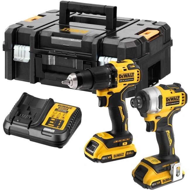 Набор ударный шуруповерт DCD709 + гайковерт DCF809 DeWalt DCK2062D2T