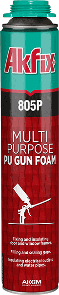 Пена монтажная многоцелевая полиуретановая, Akfix 805P (FA001) 850 гр
