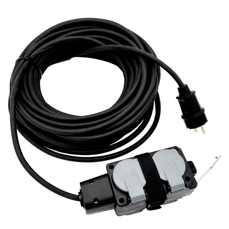 Удлинитель 4 гнезда 20м 16А с заземлением Элект БелТИЗ УХз-16-4-20-Р