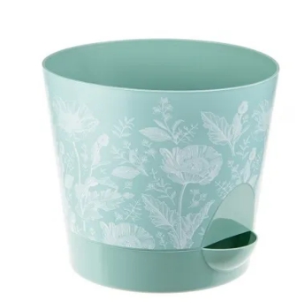 Кашпо НИКА ДЕКО 1,6л с прикорневым поливом маки IDEA