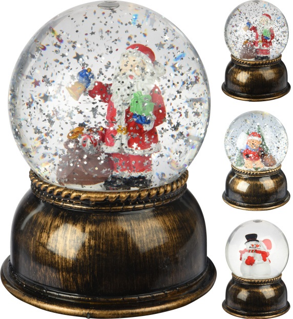 Украшение новогоднее Водный шар с фигурой 11x11x14,5 см, Kaemingk AX5309070