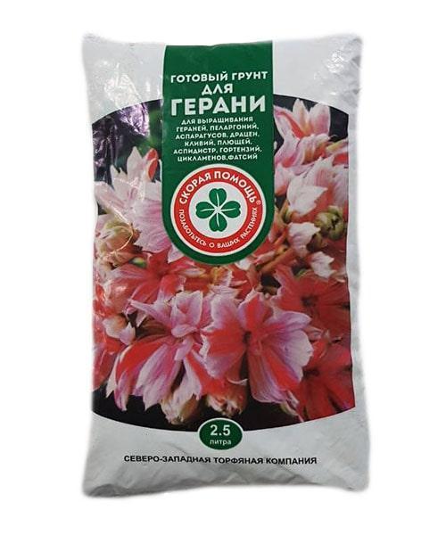 Грунт для Герани Скорая помощь 2.5л
