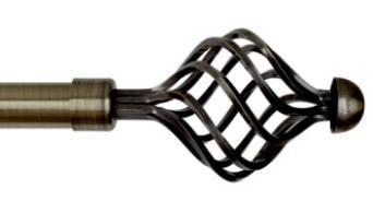 Наконечник Вито 25 мм, золото антик, 1 шт