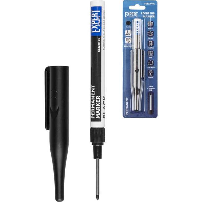 Маркер перманентный 1.0 мм черный STARTUL SE3220-01