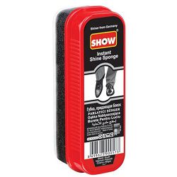 Губка для обуви из гладкой кожи придающая блеск, черный, SHOW