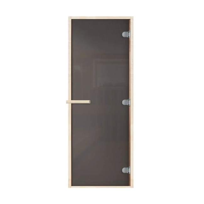 Дверь для бани Сумерки 70х190 DoorWood DW03231 (графит, коробка листва)
