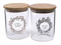 Банка для сыпучих продуктов стеклянная 700 мл, GL13003