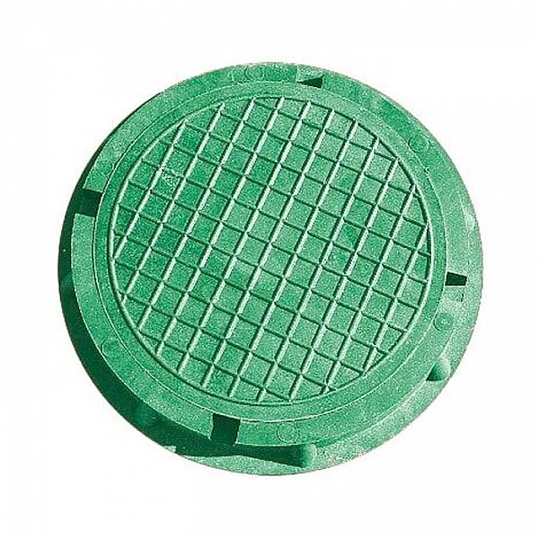Люк канализационный малый садовый 450x60 мм, зеленый, Стандартпарк 352252