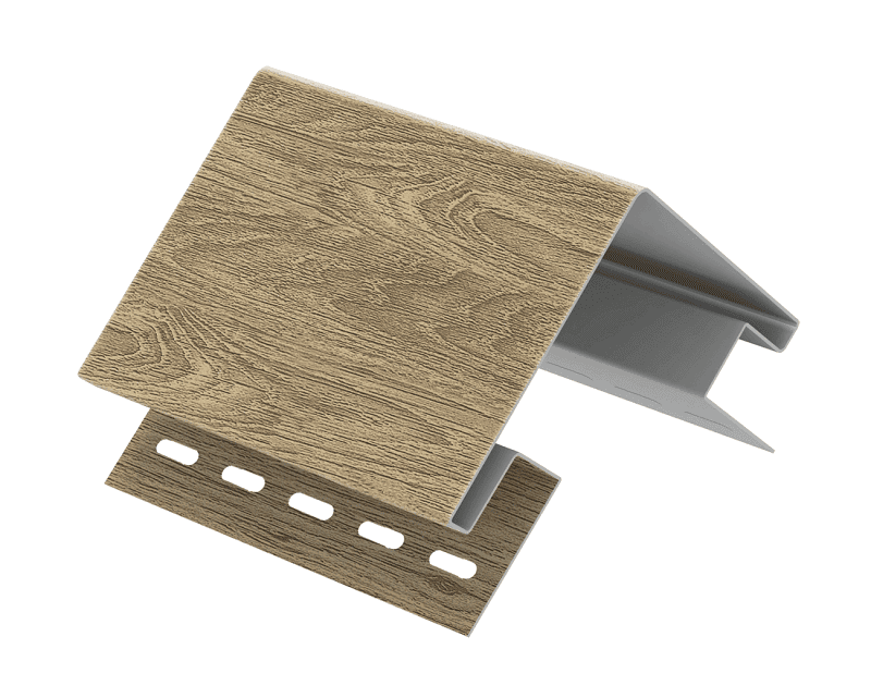 Наружный угол 076 Н для сайдинга винилового Ю-Пласт Планкен кленовый