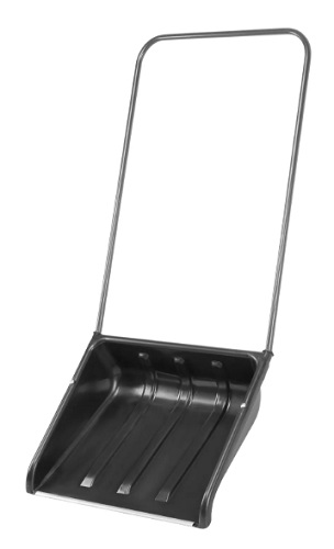 Движок для уборки снега пластиковый, 570х470х1300 мм, стальная рукоятка, СИБРТЕХ 615925