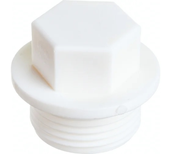 Заглушка резьбовая PPRС, белый, Политэк 