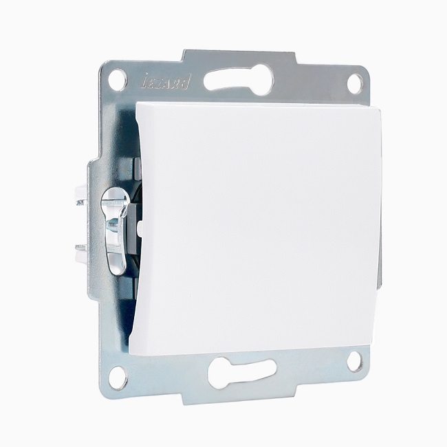 ВЫКЛЮЧАТЕЛЬ 1-клавишный белый, Karina Lezard