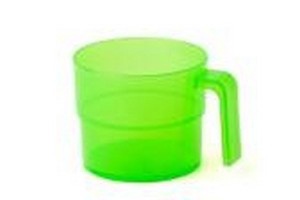 Кружка 350мл, прозрачно-салатовый, Т1002