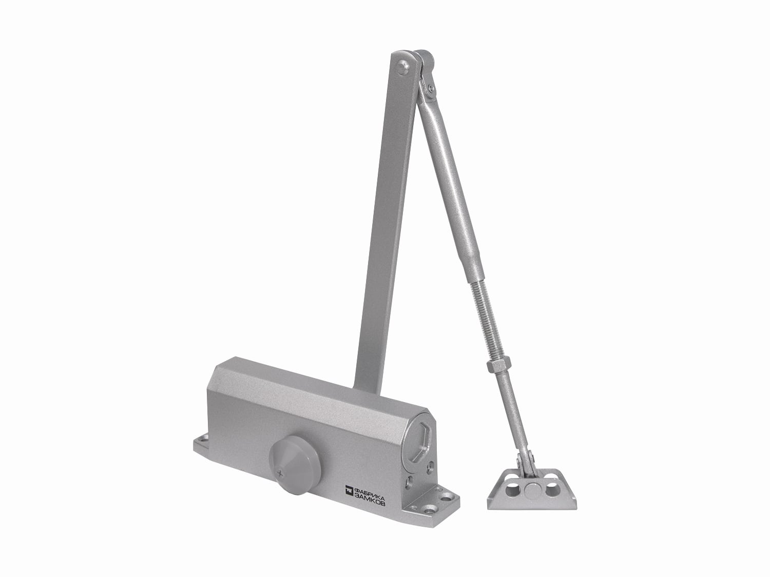 Доводчик дверной 60-90 серебристый Фабрика замков