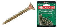 Шуруп универсальный 5.0x50мм оцинк (блистер 12шт) Koelner