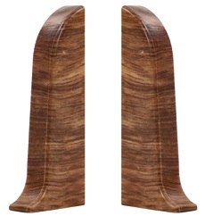 Торцевая пара (левая и правая) для плинтуса 58 мм 804 Дуб викторианский, WINART (уп.2шт)