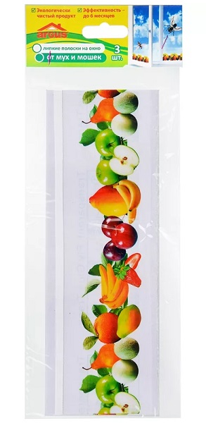 Полоски клеевые от мух 3 шт ARGUS