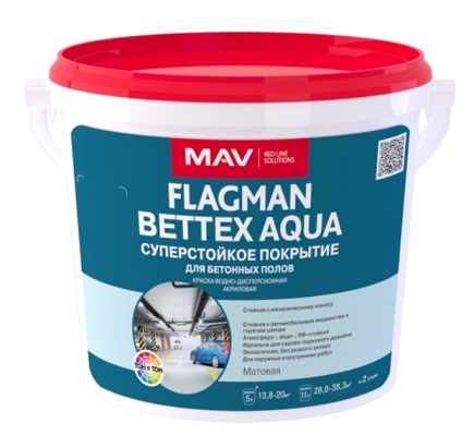 Краска FLAGMAN BETTEX AQUA для бетонных полов