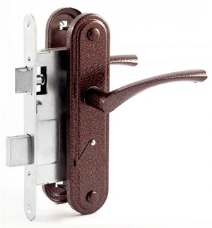 Замок врезной ЗВ9.2-01 медь Омега