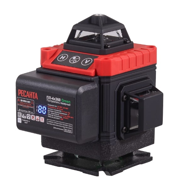 Нивелир лазерный РЕСАНТА ПЛ-4Х360 Green