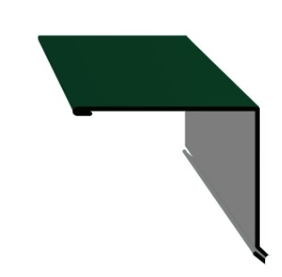 Планка торцовая кровельная 135х144.5х2000 мм RAL6005 (зеленый мох) Скайпрофиль