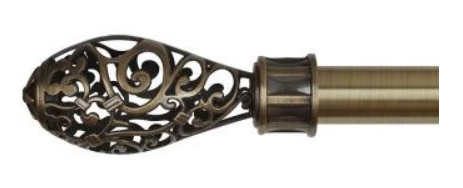 Наконечник Версаль 25 мм, золото антик (2 шт), Дельфа