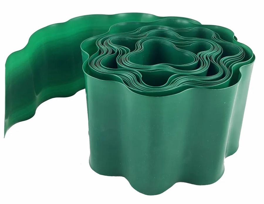 Лента бордюрная садовая Волна 10 см 9 м, Дом-2-01