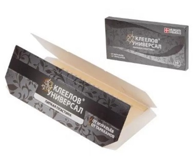 Липкая пластина от тараканов и муравьев 10 шт. Клеелов VALBRENTA CHEMICALS