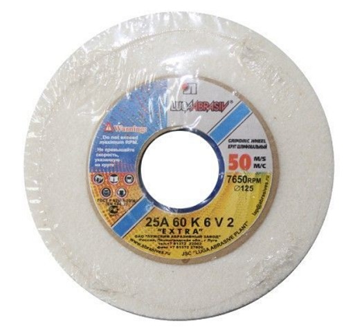 Круг шлифовальный 150х16х32 25A 60 K-L 6 V 50 LUGA