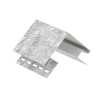 Наружный угол 076 Н для сайдинга винилового Ю-Пласт Сланец светло-серый