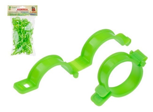 Клипса для подвязки растений, d25 mm, 50 шт, ОСТРОВ КОМФОРТА