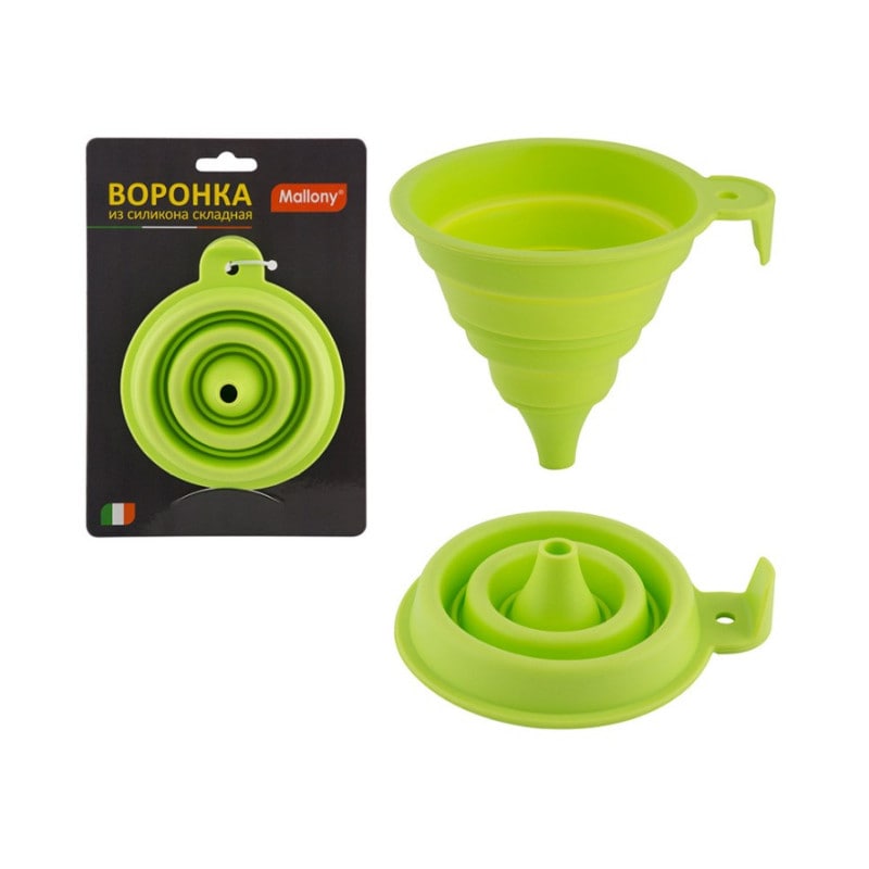 Воронка из силикона складная FF-1, d-10,5 см, Mallony
