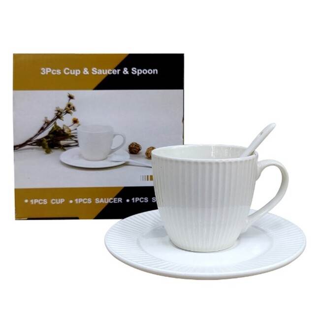 Пара чайная c ложкой керамика Юнипресс BY-46-12