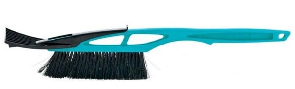 Щетка сметка для снега со скребком 53 см, бирюзовая, Sparta 552985