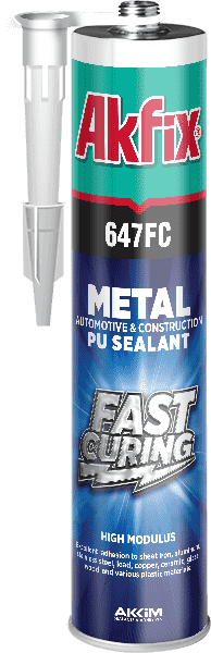 Герметик полиуретановый быстросохнущий, черный, Akfix 647FC 310 мл